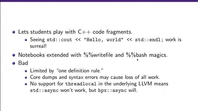 Interactive C++ code development using C++Explorer and GitHub Classroom for educational purposes