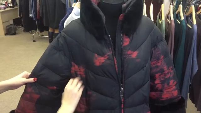 Milana Style. Пуховик. Биопух. Модель К17-160. Размеры 48 - 58. смотреть онлайн