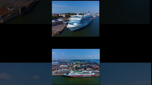 Cruise ship spotting #cruiseship #dronephotography #finland смотреть онлайн