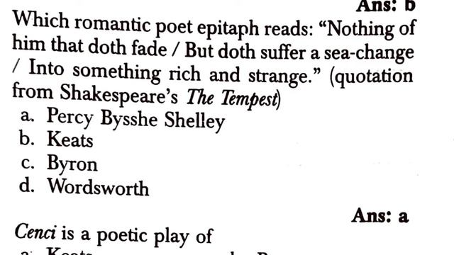 PB SHELLY IMPORTANT QUESTIONS/ PGT ENGLISH CLASS 10 смотреть онлайн