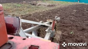 трактор втз т30а80,повторная вспашка заросшего участка ,Ч2.