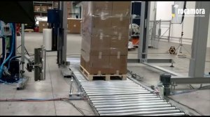 Автоматическая упаковка паллет. Паллетообмотчик Robopac с вращающейся рукой.
