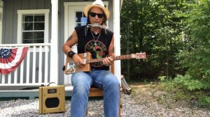 Black Country Woman Led Zeppelin Physical Graffiti on 3 string Cigar Box Guitar and harmonica