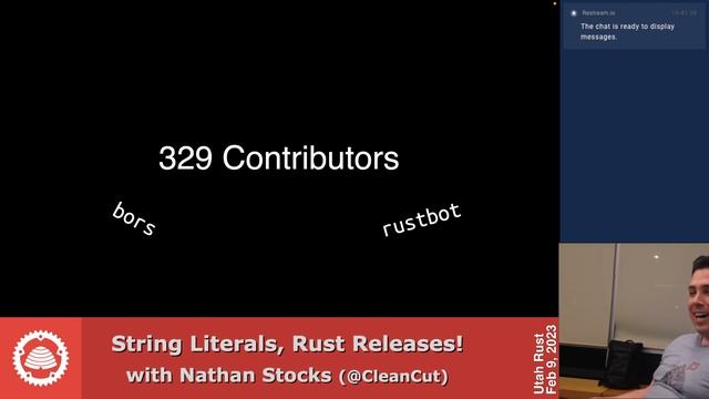Two Presos! 1. String Literals & 2. Rust Releases w/ @CleanCut (& food!) - Feb 9, 2022 смотреть онлайн