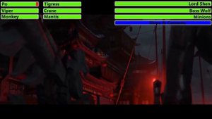 Kung Fu Panda 2 (2011) Final Battle with healthbars 1/2