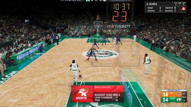 NBA 2K22 - 12Min HOF Sim Sliders - Celtics v Knicks (Me) смотреть онлайн