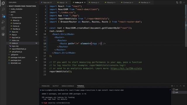 React Page Transitions With Framer Motion + React Router V6 (2023)