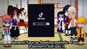 Upper Moons and Hashiras react to Tanjiro as Ichigo and Kokushibo as Ulquiorra From Bleach 1/2