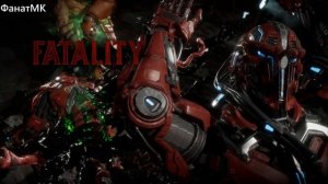 Shao Kahn делает Fatality Sektor Cyrax and Kronika  MK11