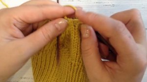 Двойная детская шапка спицами, подробный мастер класс