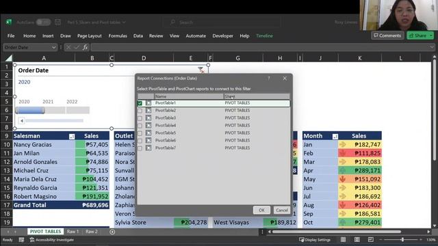 Part 5: MS Excel Basic Dashboard Creation Tutorial: Pivot Tables with Slicers смотреть онлайн