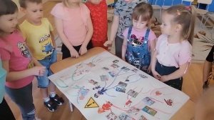 Фрагмент занятия по БЖД старшая группа