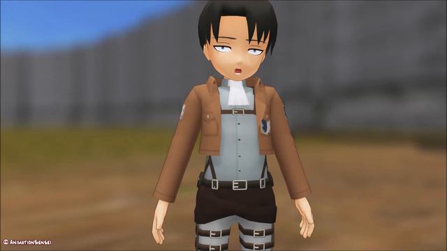 MMD SNK “Little Levi Is REALLY Crazy!” Attack On Titan funny animation meme смотреть онлайн