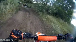 Питбайк RIZEE 125. Покатушки по полю