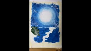 Рисуем дома. Как нарисовать водопад? Гуашь для начинающих.