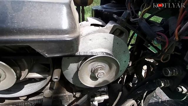 Автомобильный генератор на мототрактор.
