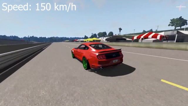 Mustang vs Bollard at speed 50-100-150-200 - BeamNG Drive. TOP Compilation смотреть онлайн