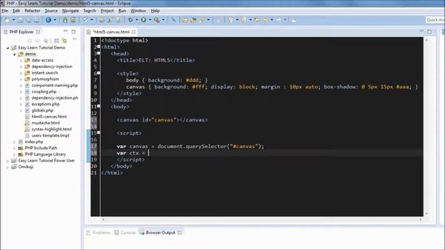 HTML5 Canvas Tutorial: 2D rendering context #1