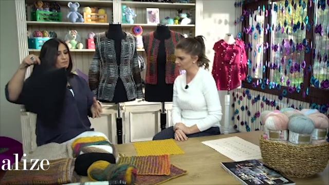 Alize Angora Gold ile Kafes Zemin Üzerine Zincir İşi Yapımı-Making Chain Work on a Mesh Base