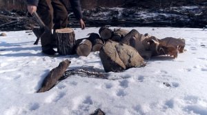 Зимняя рыбалка на горной реке | Амба