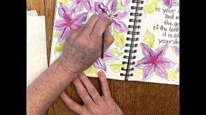 Clematis Wilt. May 14th. Paul David Tripp: New Morning Mercies. Bible Journaling.