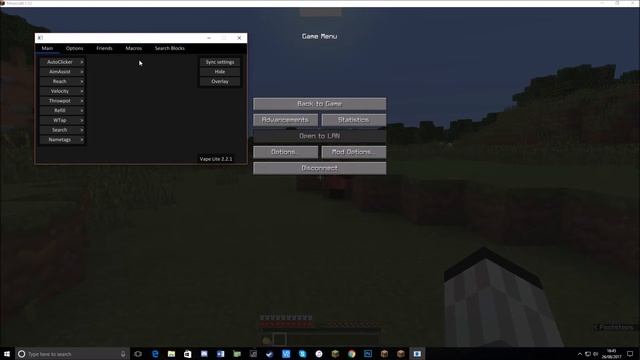 Testing Minecraft Vape Hacked Ghost Client in 1.12 смотреть онлайн