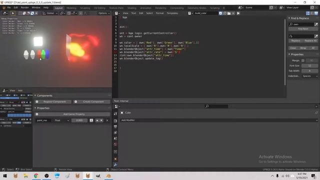 Using KD Tree in upbge to accelerate vertex painting in game смотреть онлайн