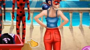 Леди Баг стирает костюмы.(Lady Bag washes suits)