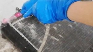 Димексид... Да но для сажи а с маслом и пылью только ТАК