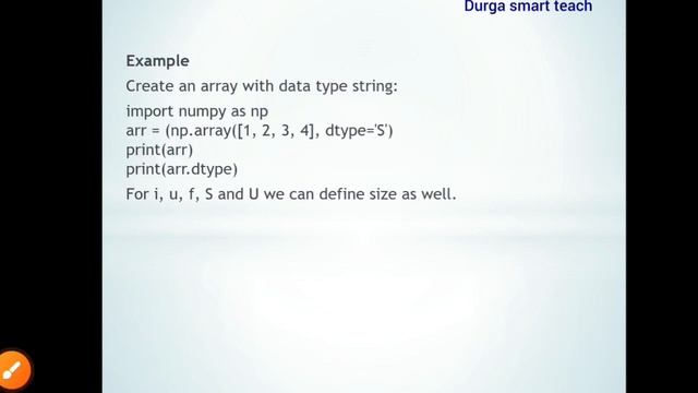 Datatypes in Numpy