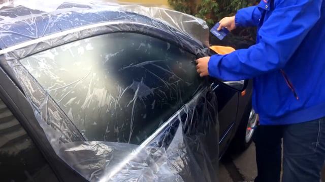 Как тонировать авто самому, жесткая тонировка Легатон.Подпишись смотреть онлайн