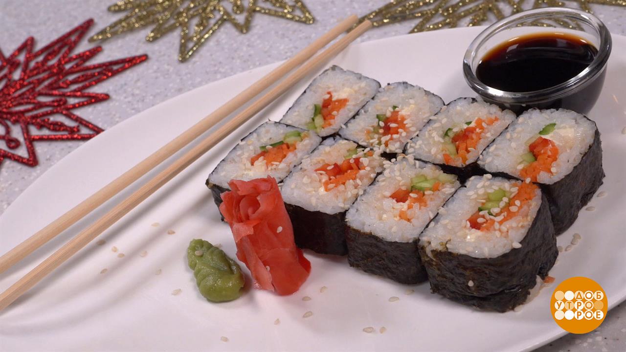 Готовим ролы с сыром тофу. Доброе утро. Фрагмент выпуска от 12.12.2023