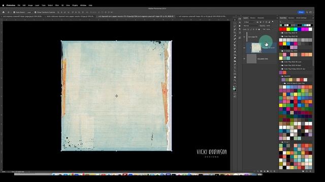 Learn to Use Layered Torn Paper Masks in Digital Scrapbooking смотреть онлайн