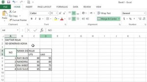 Memberi garis pada Tabel dan menyatukan cell pada Excel | BDR SENIN, 05 APRIL 2021