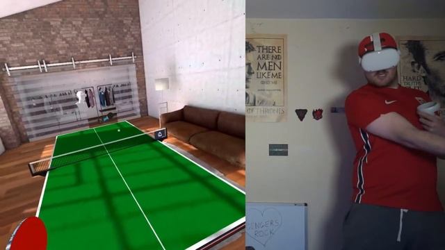 TABLE TENNIS IN VR IS EPIC | Oculus Quest 2 Gameplay смотреть онлайн