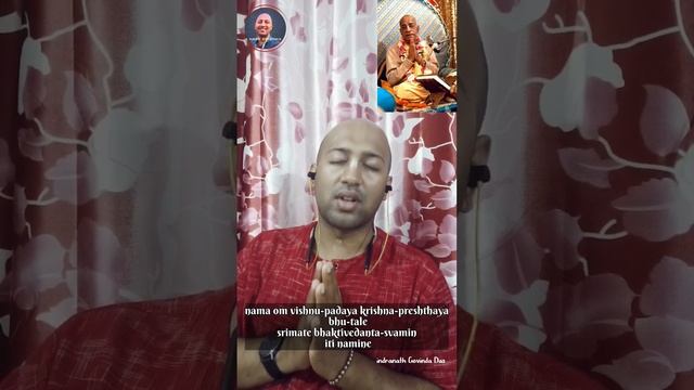 Prabhupada Pranam Mantra ❤️ | #devotional #krishnaconsciousness #shorts #viral #explore #indranath