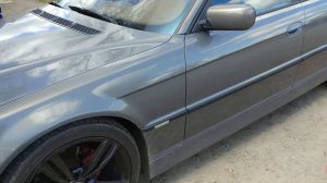 Поставили выхлоп на е38