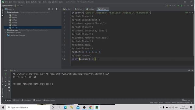 #7 What is List & its Function with String Slicing| Python Tutorial For Absolute Beginners In Hindi