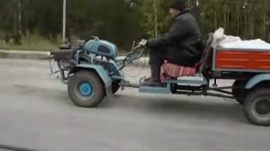 Самодельный мотоблок со скоростью 80 км/ч