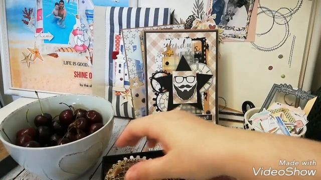 Скрапбукинг. Обзор открыток для мужчин смотреть онлайн