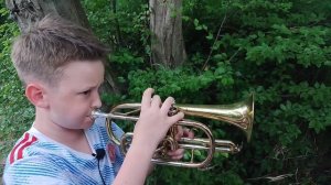 Произведение "Марш" на трубе. Видеоурок