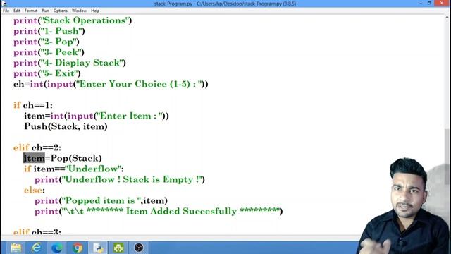 Stack in Python । Stack Data Structure । CBSE Class 12 Computer Science । with AnimationI Push I Po