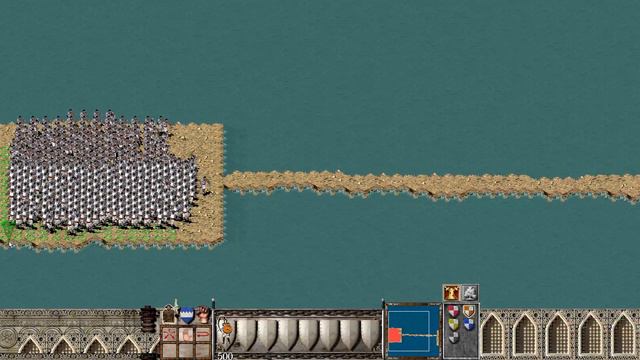 Swordsman 500 vs 500 Arabian Swordsman | Stronghold Crusader Units Battle смотреть онлайн