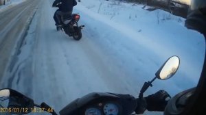 Стант на скутере 150 / racer lupus 125 / бодрый китаец