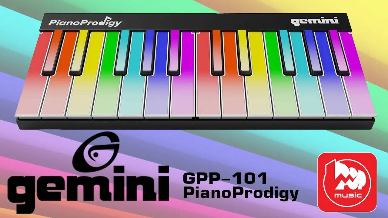 MIDI-клавиатура GEMINI GPP-101 PianoProdigy (подсветка каждой клавиши для разучивания партий)