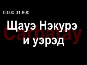 Адыгэ уэрэдыжь | Къардэнгъущӏ Зырамыку - Щауэ Нэкурэ и уэрэд (псалъэхэр щӏэтхауэ)