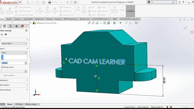 Solidworks Tutorial I Embossing & Engraving on Flat Surface I Part I Assembly I Exercise I CADDesig