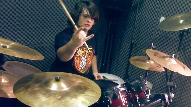 FIRST VIDEO OF 2013! Chelsea Grin - Don't Ask Don't Tell On Drums смотреть онлайн