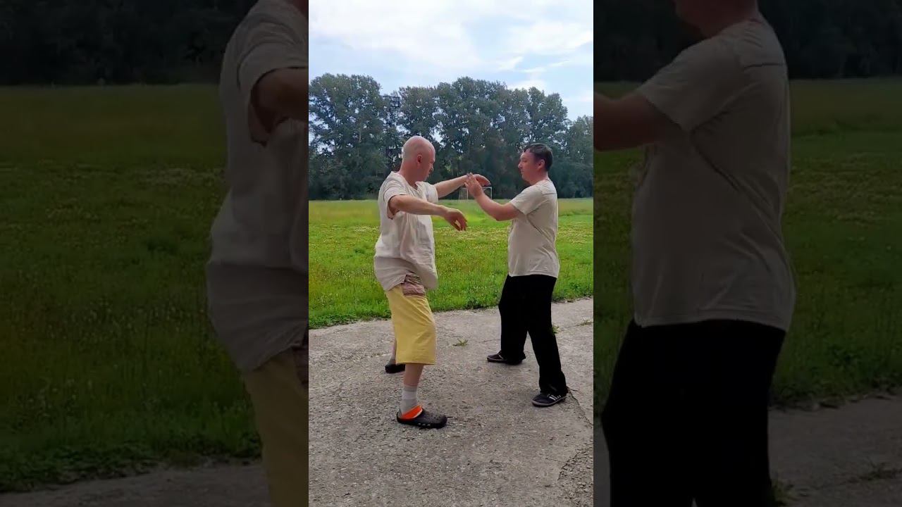 Набивка рук в паре. Тайцзицюань #kungfu #даосскиепрактики #цигун  #двигайся_в_потоке