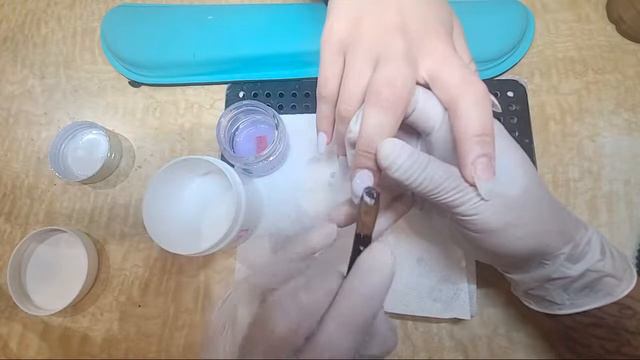 Doing A Simple Fullset Start To Finish #nails #tutorial смотреть онлайн